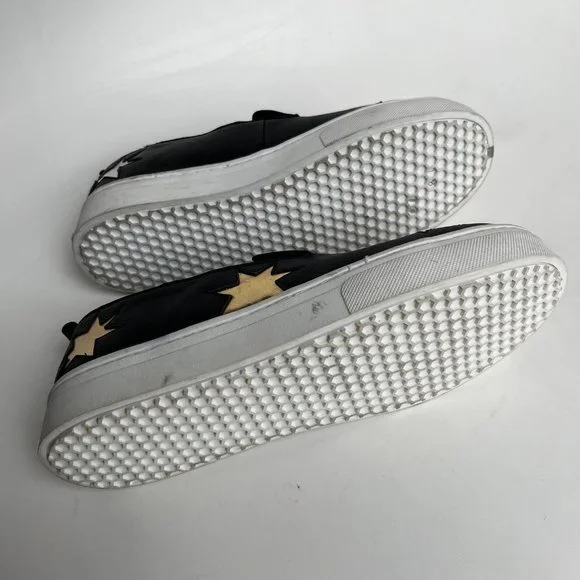 Sam Edelman Star Slip On Sneakers, Metallic Gold Silver Black, Size: 9, New! - Picture 7 of 7